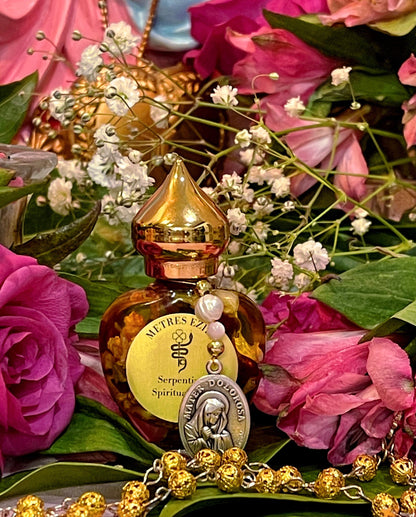 Metresili Love & Luxury Oil + Fame + Beauty + Mater Dolorosa + Metricili + Erzulie Freda + 24K Gold Leaf + Diamonds + + Metres Ezili Freda