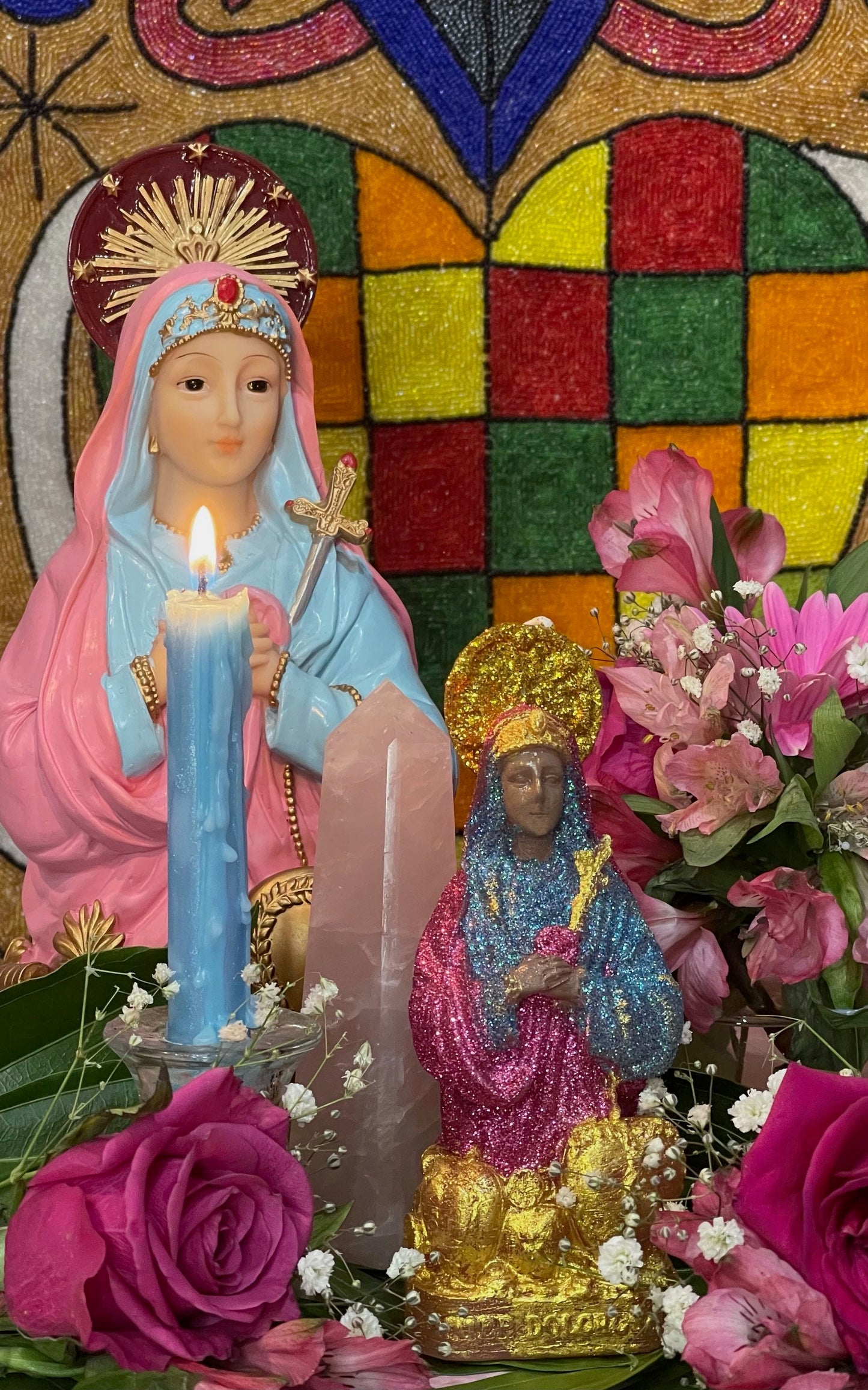Metresili Bust Candle + Love + Luxury + Fame + Beauty + Metres Ezili Freda + Blessed + Fixed + 24K Gold