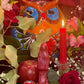 Santa Muerte Roja Figure Candle + Blessed + Love + Money + Justice
