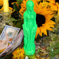 Neon Female Figure Candles + Glows under Blacklight