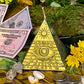 Pyramid with Eye of Providence Figure Candle + All-Seeing Eye