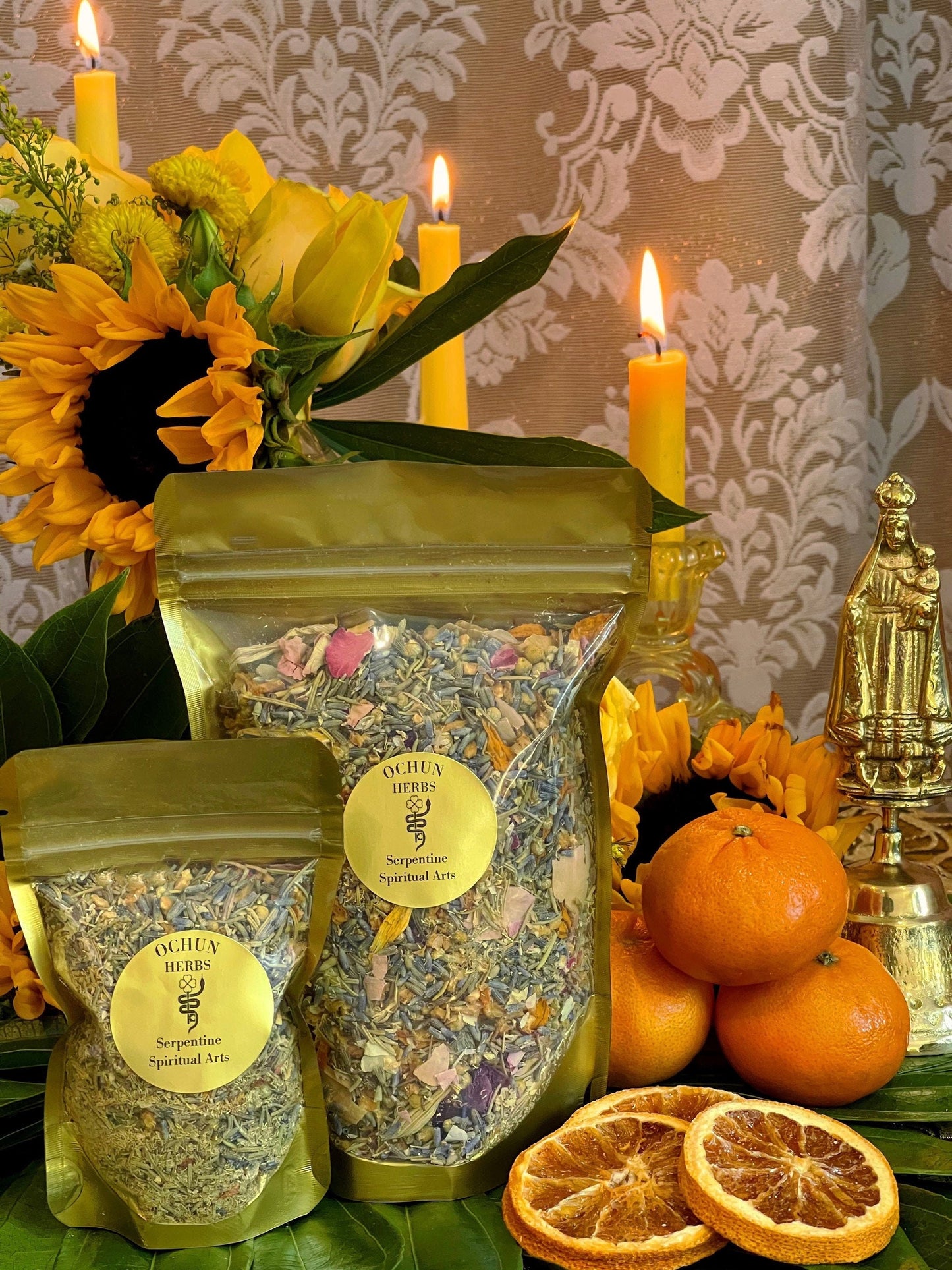 Oshun Herbs + African Spirit of Love & Prosperity + Orisha + Santeria + Ifa + Blessed