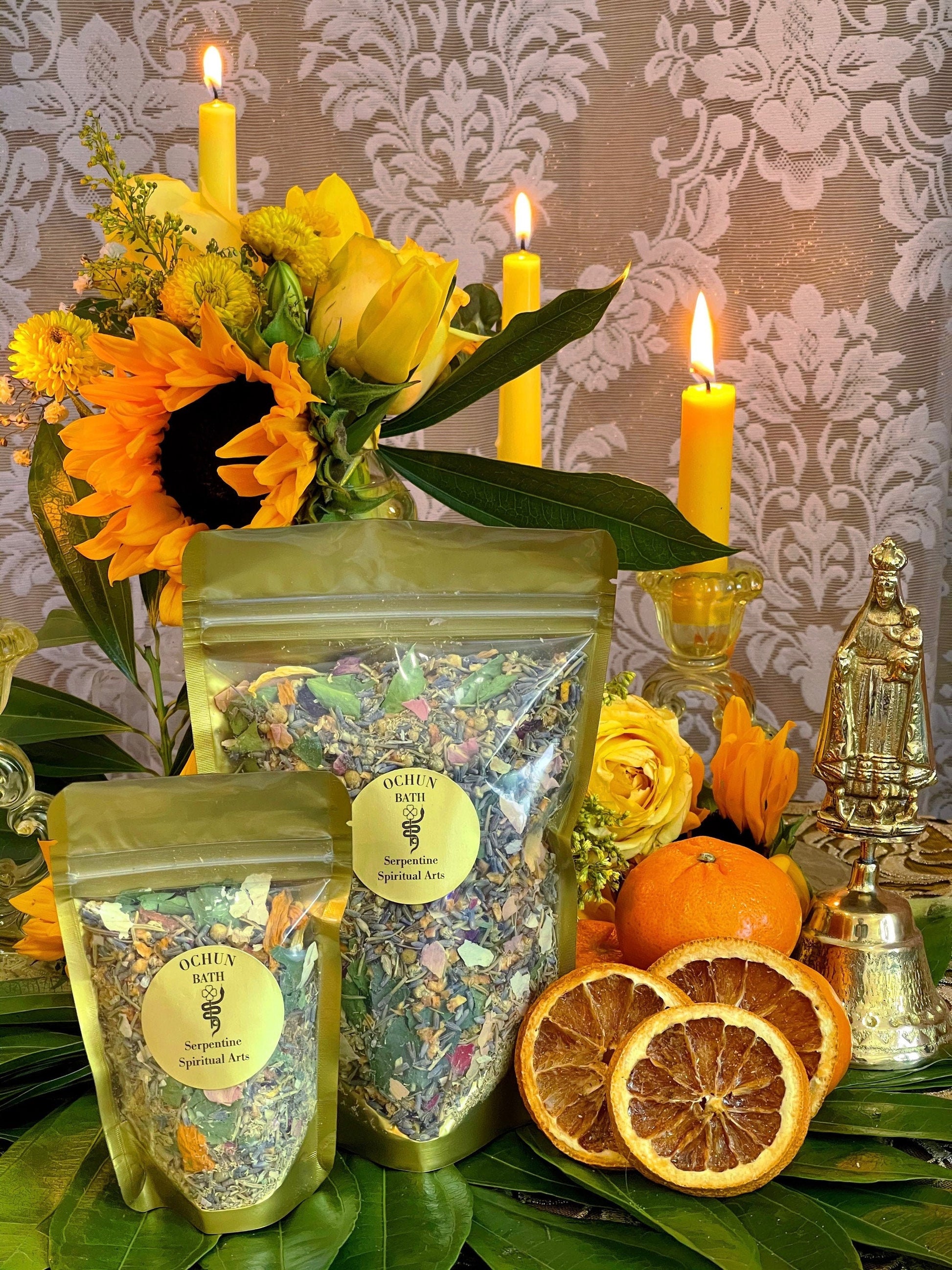 Oshun Herbal Bath + African Spirit of Love & Prosperity + Orisha + Santeria + Ifa