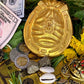 Money Bag & Horseshoe Candle + Luck + Wealth