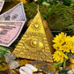 Pyramid with Eye of Providence Figure Candle + All-Seeing Eye