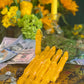 Santa Muerte Amarillo Novena Candles + Money * Success + Dorada + Oro + Yellow + Gold + Made in Mexico