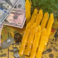 Santa Muerte Amarillo Novena Candles + Money * Success + Dorada + Oro + Yellow + Gold + Made in Mexico