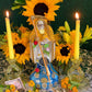 Santa Muerte Abre Camino Statue + 12” + Fixed and Baptized on Feast Day + 24K Gold