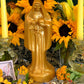 Santa Muerte Dorada Candle + Money + Prosperity + Gold + Oro + Blessed + 24K Gold + Money + Abundance