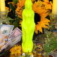 Neon Female Figure Candles + Glows under Blacklight