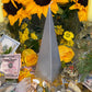 Metallic Pyramid Figure Candle