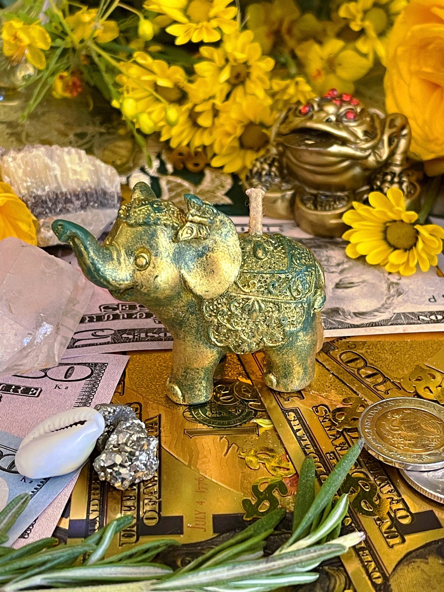 Elephant Candle + Luck + Spirit Guides