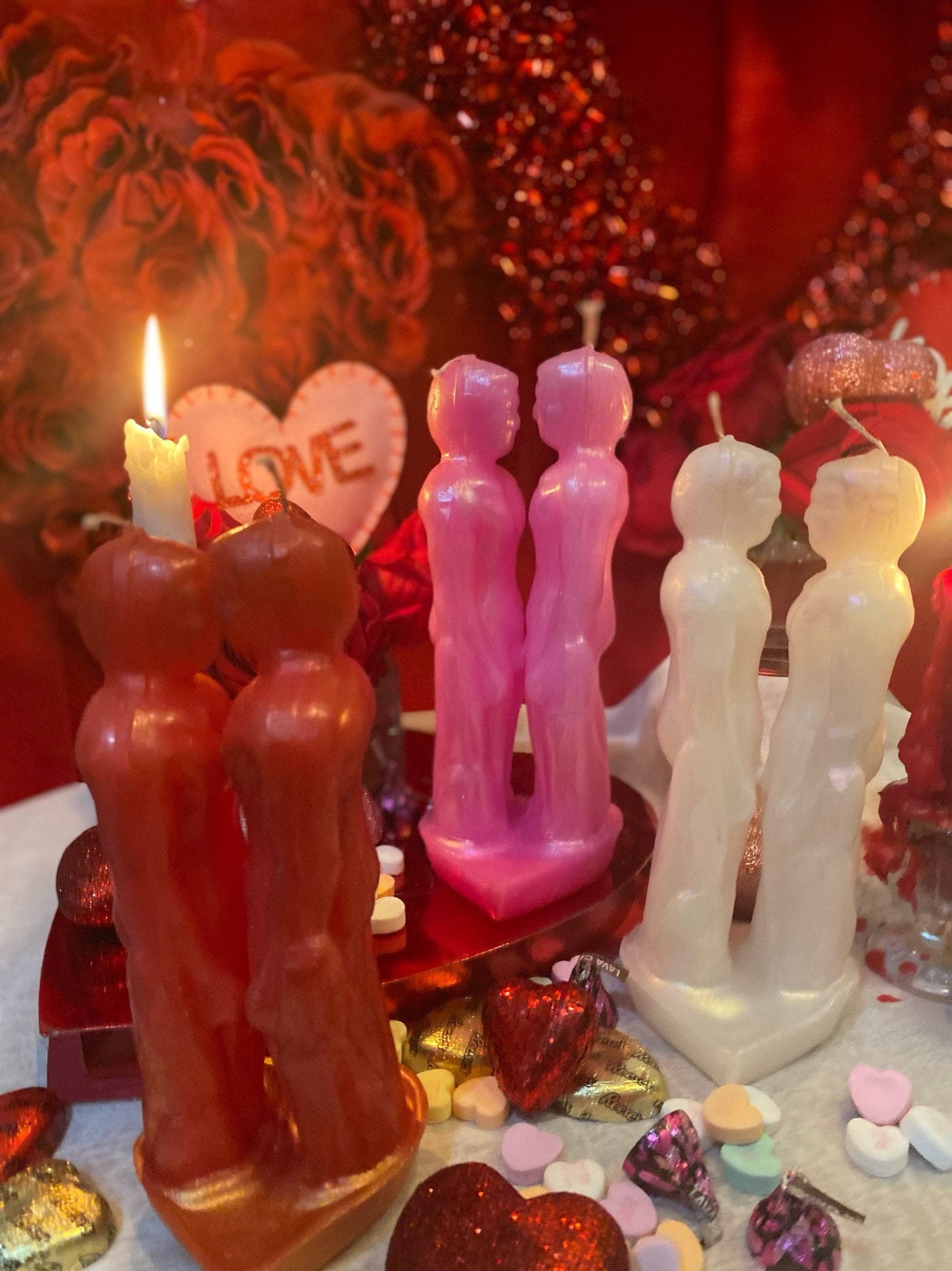 Adam & Steve Gay Lovers Candle + Passion + Binding + Husbands + Marriage + Grooms + Male Friendship + Healing