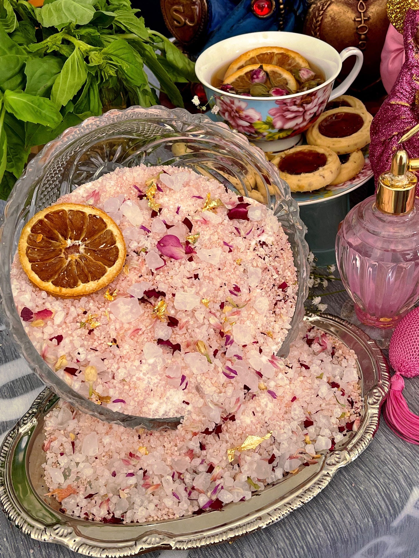 Metresili Bath Soak + 24K Gold + Love + Luxury + Fame + Beauty + Metres Ezili Freda + Blessed