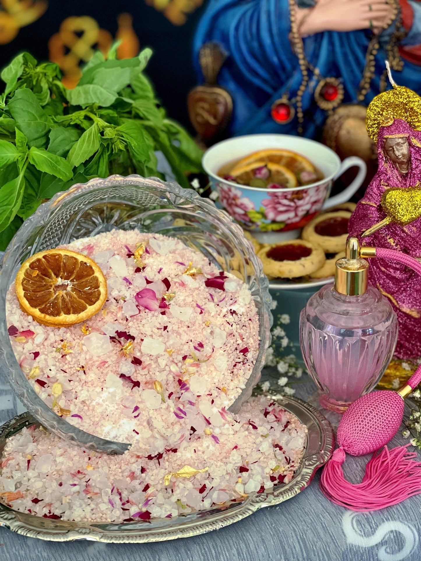 Metresili Bath Soak + 24K Gold + Love + Luxury + Fame + Beauty + Metres Ezili Freda + Blessed