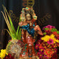Santa Muerte Azteca Marron Statue + 24K Gold Leaf + Baptized + Fixed + Made in Mexico + Aztek