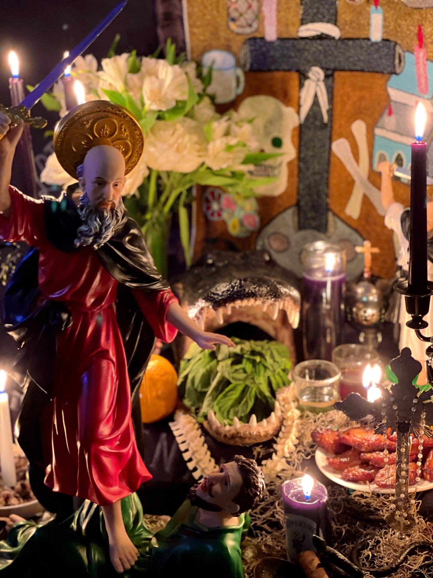 Baron del Cementerio Revocation Candle + Reversing + Baron of the Cemetery + San Elias + Saint Elijah + Revocacion