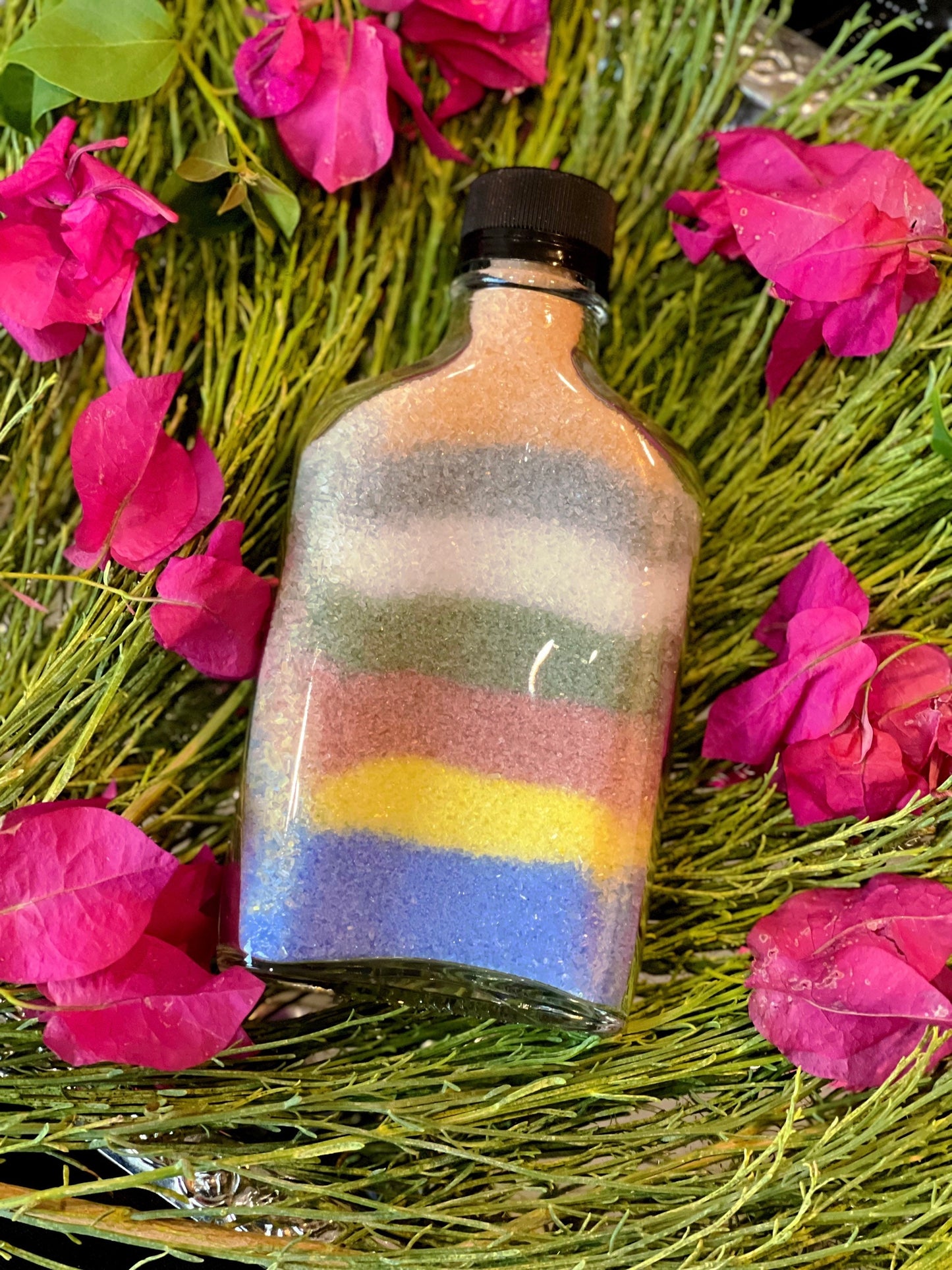 7 African Powers Bath Salts + Handcrafted in Haiti by Mambo + Traditional Ritual Bath (Spiritual Cleansing Bath) + Siete Potencias Africanas