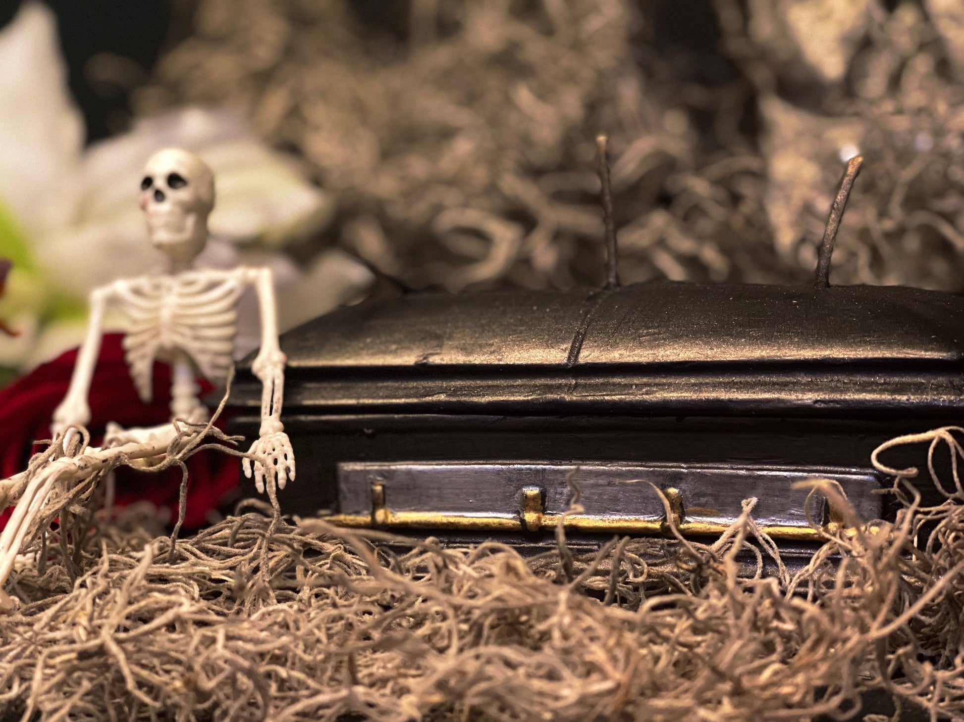 Large Coffin Candle with Three Wicks + Death to Negative Habits + Overcome Enemies + Shadow Work + Bury Sorrow + Destroy Evil + Hex Breaker