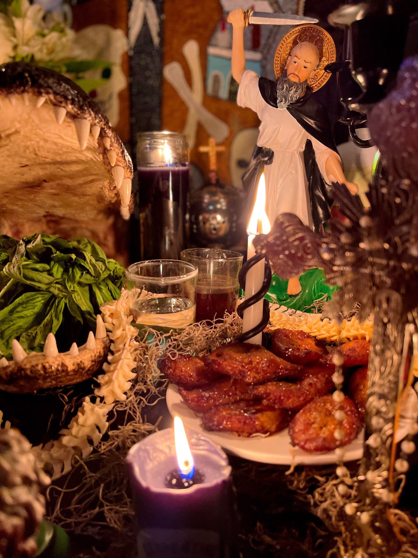 Baron del Cementerio Revocation Candle + Reversing + Baron of the Cemetery + San Elias + Saint Elijah + Revocacion