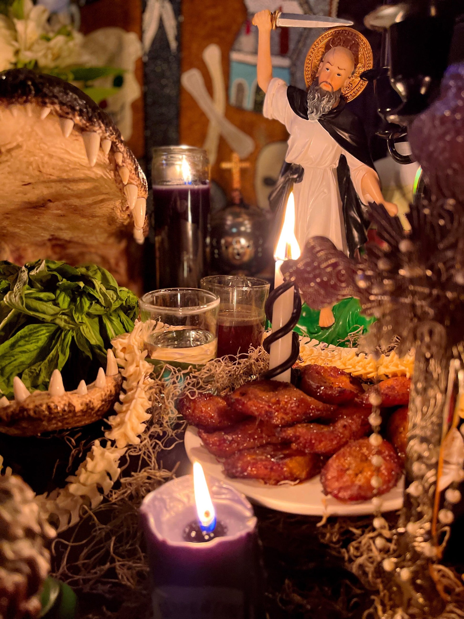 Baron del Cementerio Revocation Candle + Reversing + Baron of the Cemetery + San Elias + Saint Elijah + Revocacion