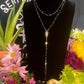 Santa Muerte Negra Rosary + Blessed + Sterling Silver Plated Chain + Handcrafted + Rosario