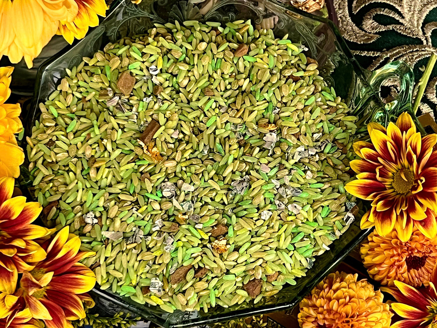 Papa Gede Limbo Money Rice + 24K Gold + Saint Expedite + San Expedito + Expeditus + Fast Luck + Money + Protection