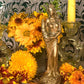 La Fortuna Fixed Candle + Tyche + Abundantia + Luck + Money Drawing + 24K Gold Leaf + Roman & Greek Goddess