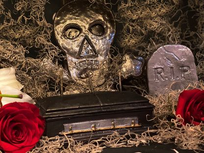 Large Coffin Candle with Three Wicks + Death to Negative Habits + Overcome Enemies + Shadow Work + Bury Sorrow + Destroy Evil + Hex Breaker
