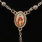 Saint Expedite Blessed Rosary + Hematite + Sterling Silver Plated + San Expedito + Expeditus + Fast Luck + Money