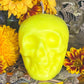 Neon Skull Candle + Influence Thoughts + Mental Health + Glows under Blacklight