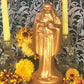 Santa Muerte Dorada Candle + Money + Prosperity + Gold + Oro + Blessed + 24K Gold + Money + Abundance