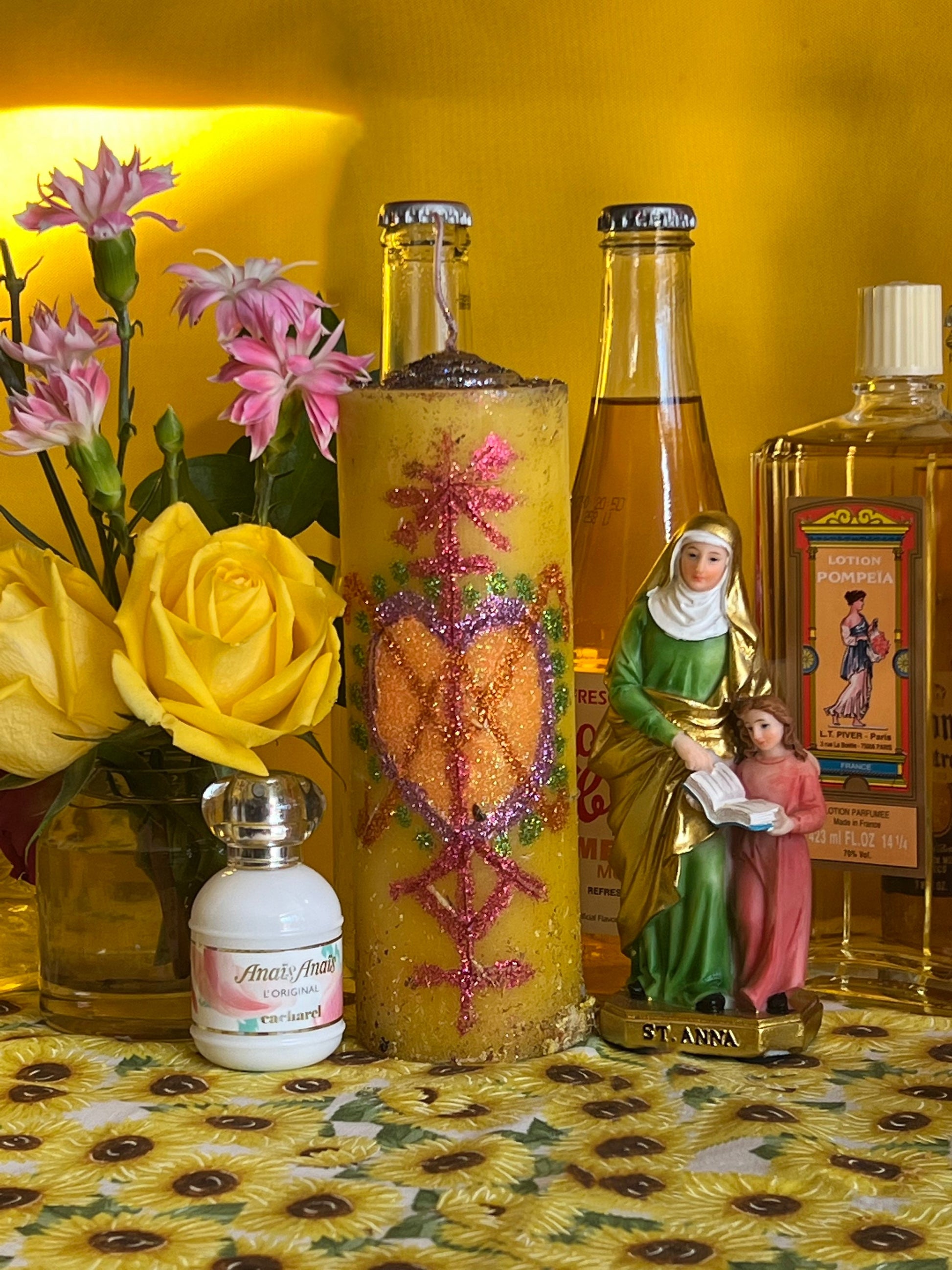 Anaisa Pye Hand-Carved Candle + Passion & Seduction + Sex Work + 24K Gold + Saint Anne + Anaisa Pie