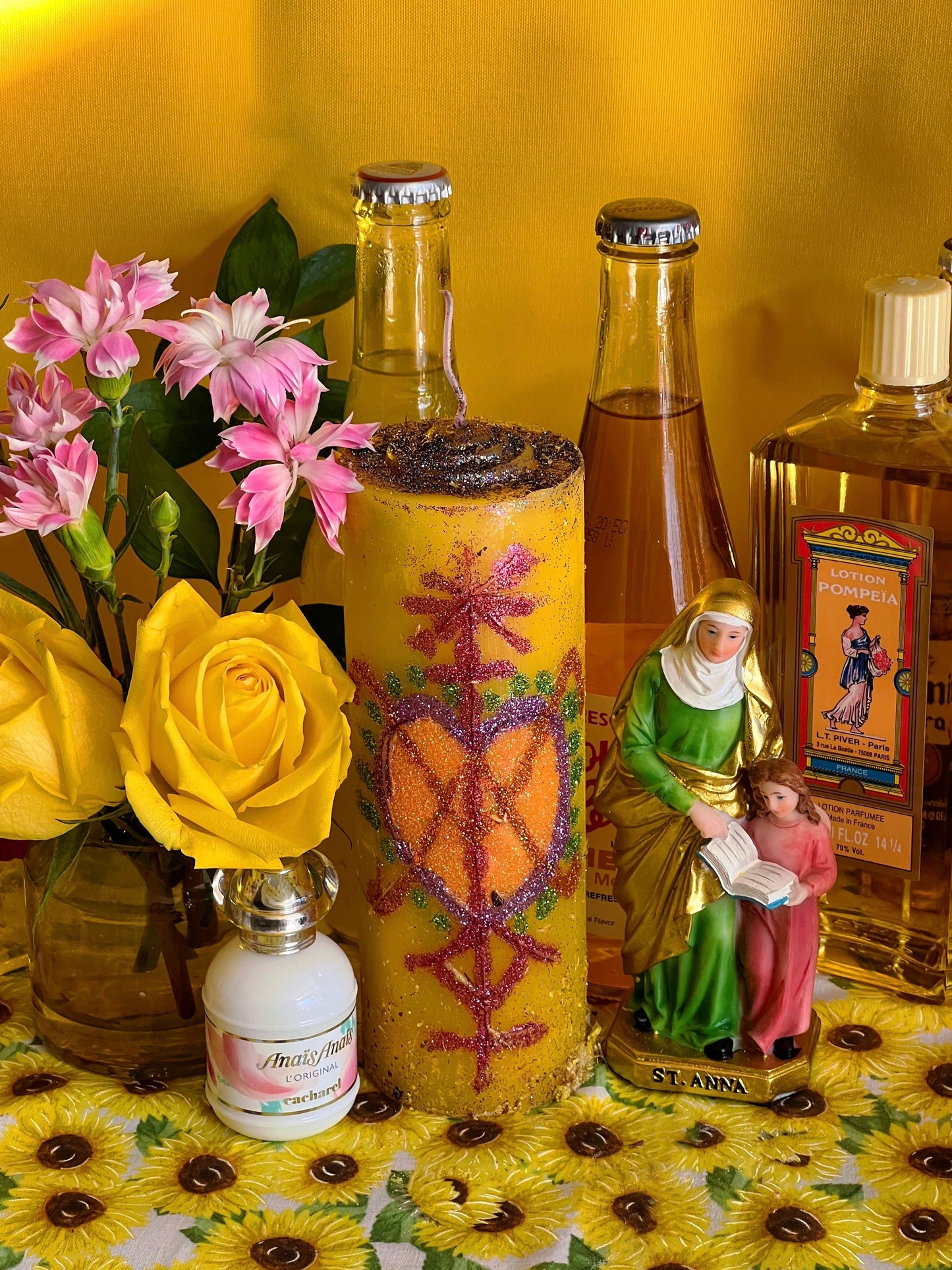 Anaisa Pye Hand-Carved Candle + Passion & Seduction + Sex Work + 24K Gold + Saint Anne + Anaisa Pie