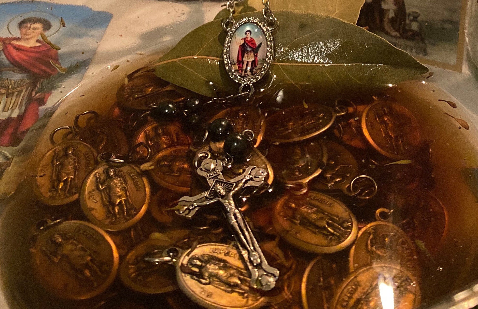 Saint Expedite Blessed Medal + San Expedito + Expeditus + Fast Luck + Money