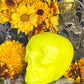 Neon Skull Candle + Influence Thoughts + Mental Health + Glows under Blacklight