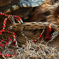 Santa Muerte Roja Evil Eye Rosary de Hilo + Love + Passion + Domination + Money + Handcrafted + Rosario