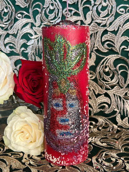 Elegua Hand-Carved Candle + Abre Camino + Open Roads + Fixed + Santeria + Regla de Ocha