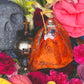 Santa Muerte Naranja Statue with Dress + Baptized + Fixed + Made in Mexico + Orange + Abre Camino + Transformation + Overcoming Addiction