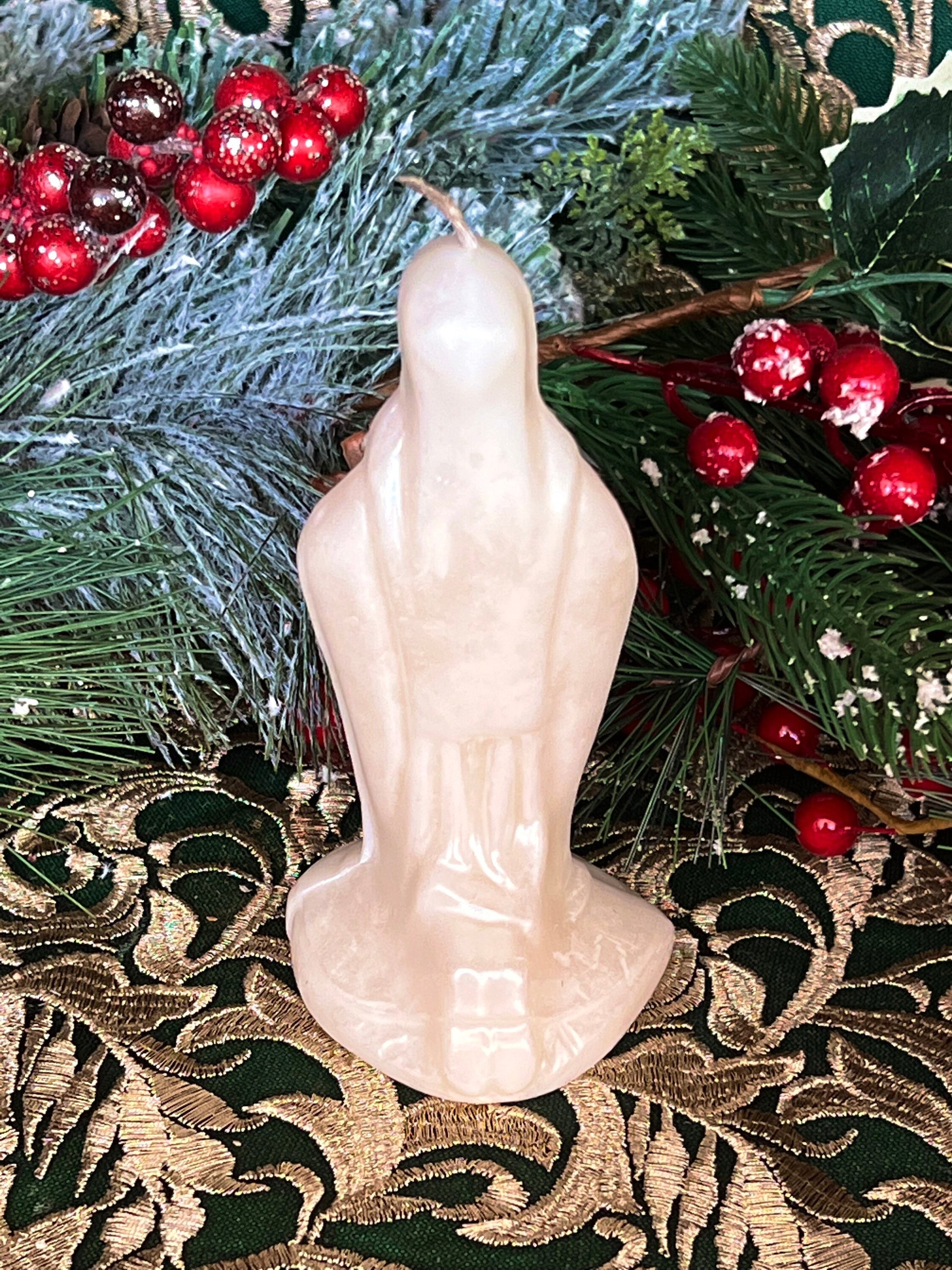 6” Praying Mary Candle + Blessings + Spirituality