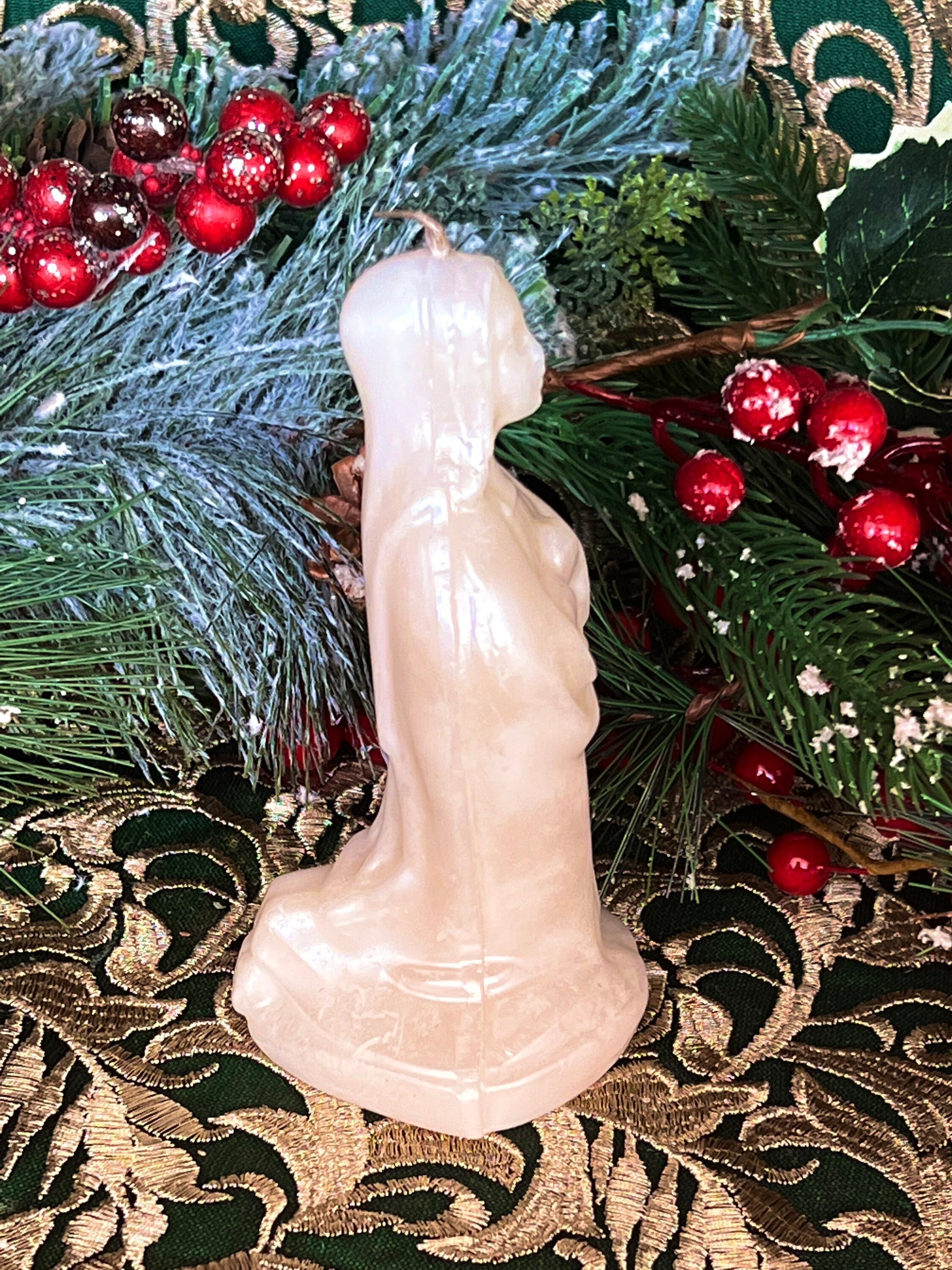 6” Praying Mary Candle + Blessings + Spirituality