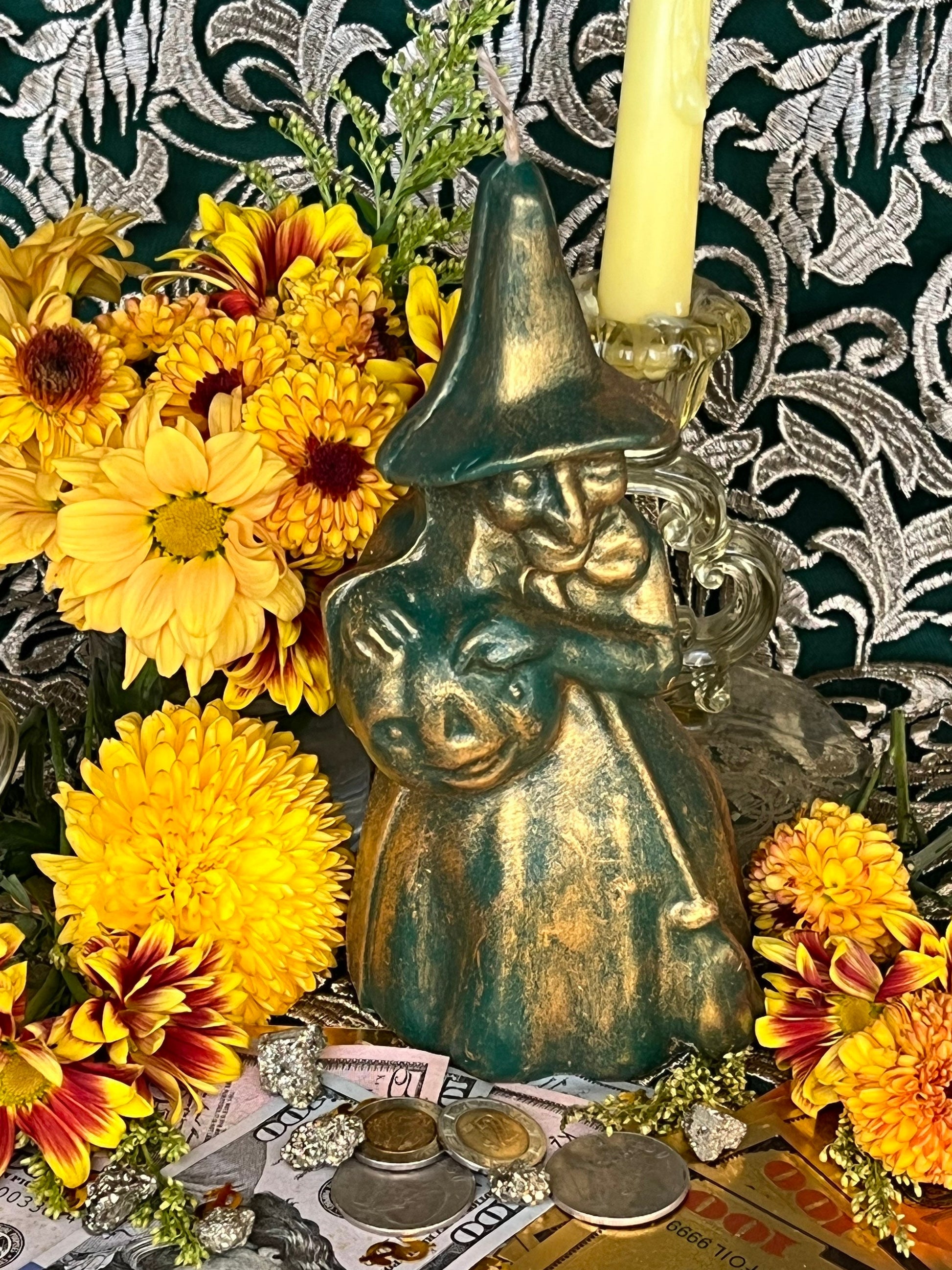 Witch Figure Candle + Increase Power + Money + Love