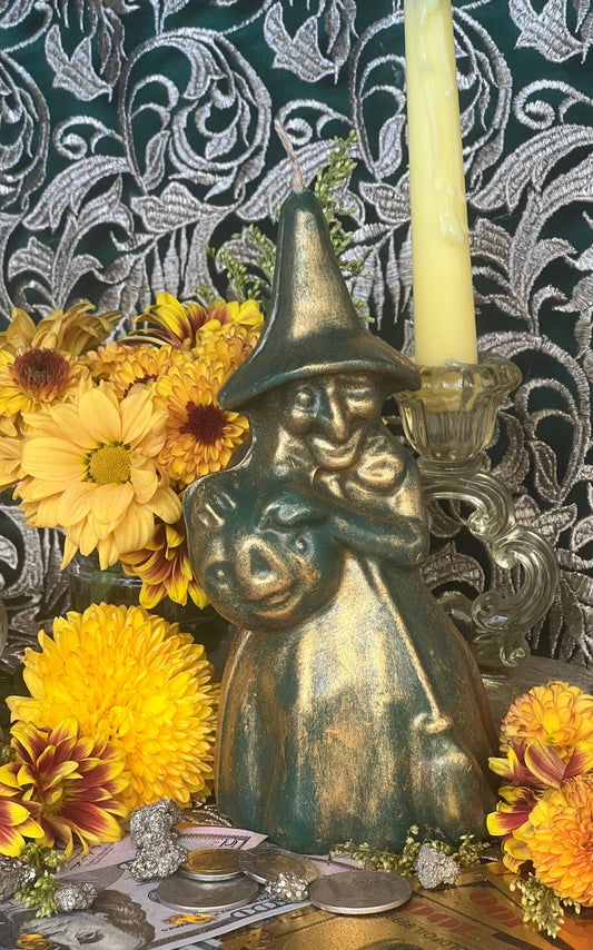 Witch Figure Candle + Increase Power + Money + Love