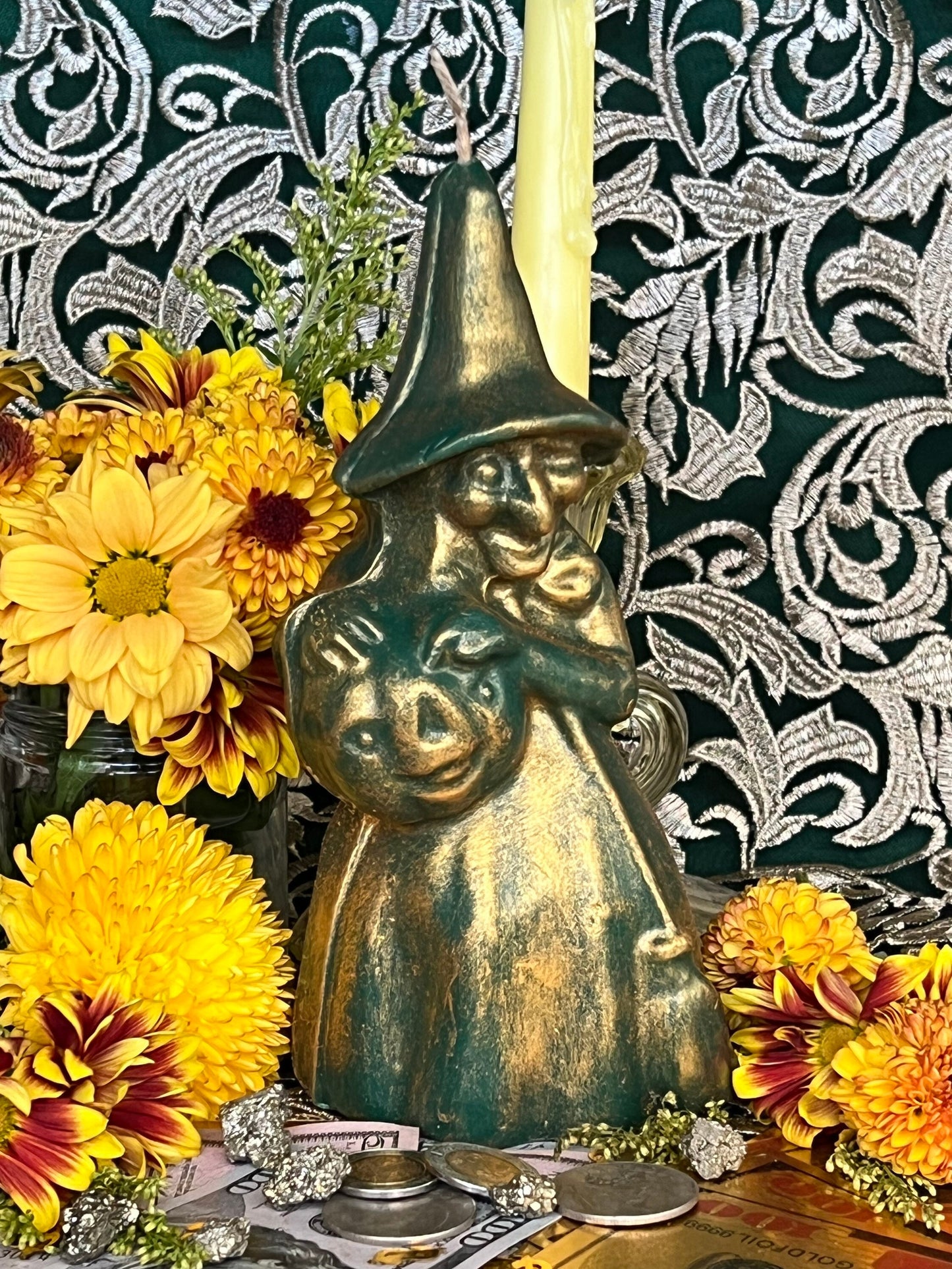 Witch Figure Candle + Increase Power + Money + Love