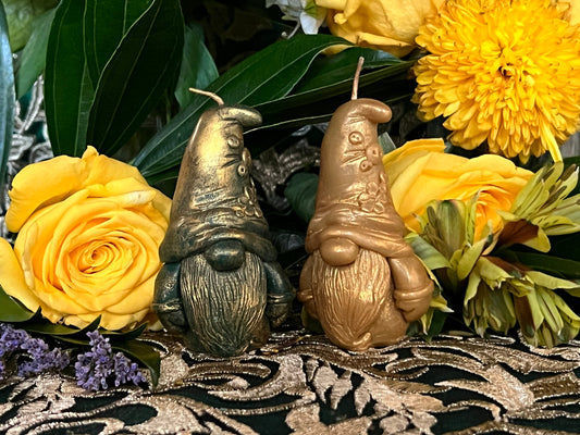 Gnome Candle + Duende + Spirits of the Land + Witch + Hand Poured