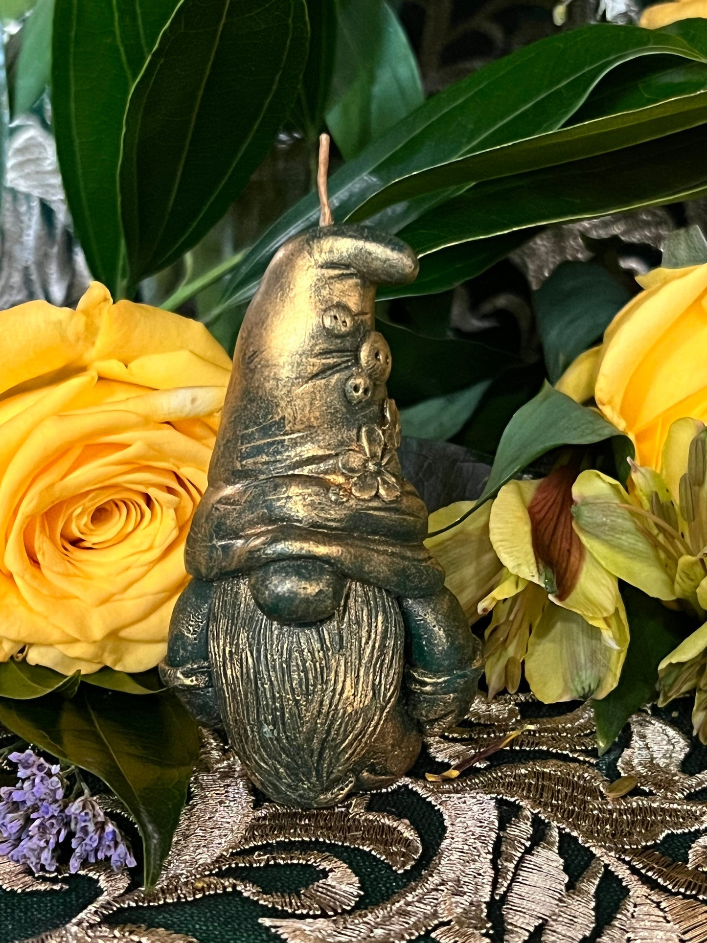 Gnome Candle + Duende + Spirits of the Land + Witch + Hand Poured