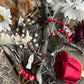 Santa Muerte Blanca Rosary + Three Robes + Sterling Silver Plated Chain + Traditional Colors + Blessed + Rosario