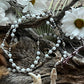 Santa Muerte Blanca Rosary de Hilo + Gemstone + Alabaster + Handcrafted + Rosario