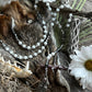 Santa Muerte Blanca Rosary de Hilo + Gemstone + Alabaster + Handcrafted + Rosario