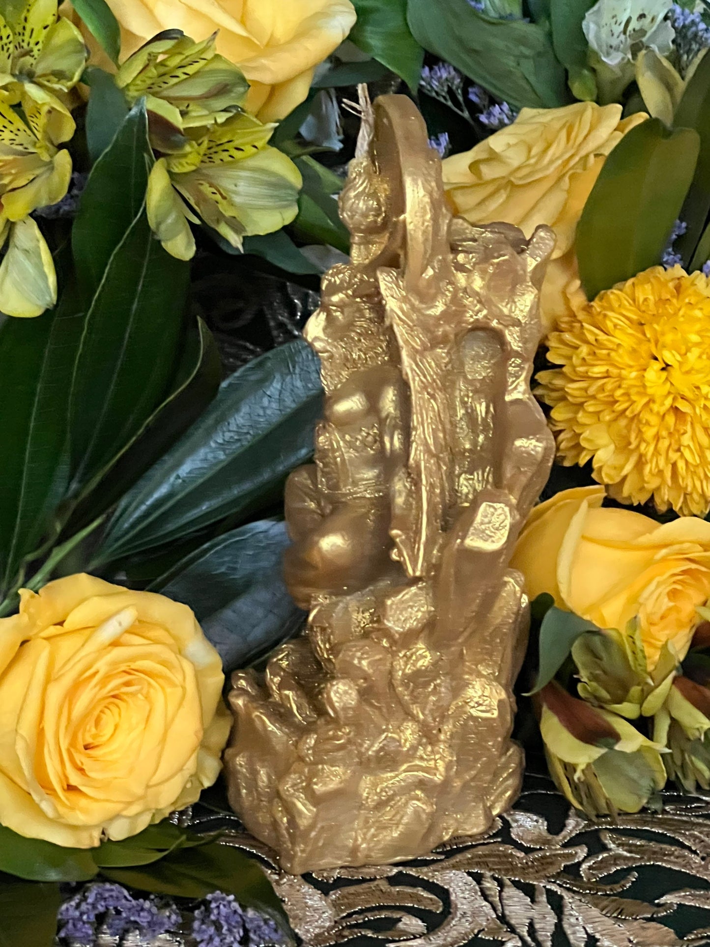 Baphomet Candle + 24K Gold + Knights Templar + Ordo Templi Orientis + As Above, So Below